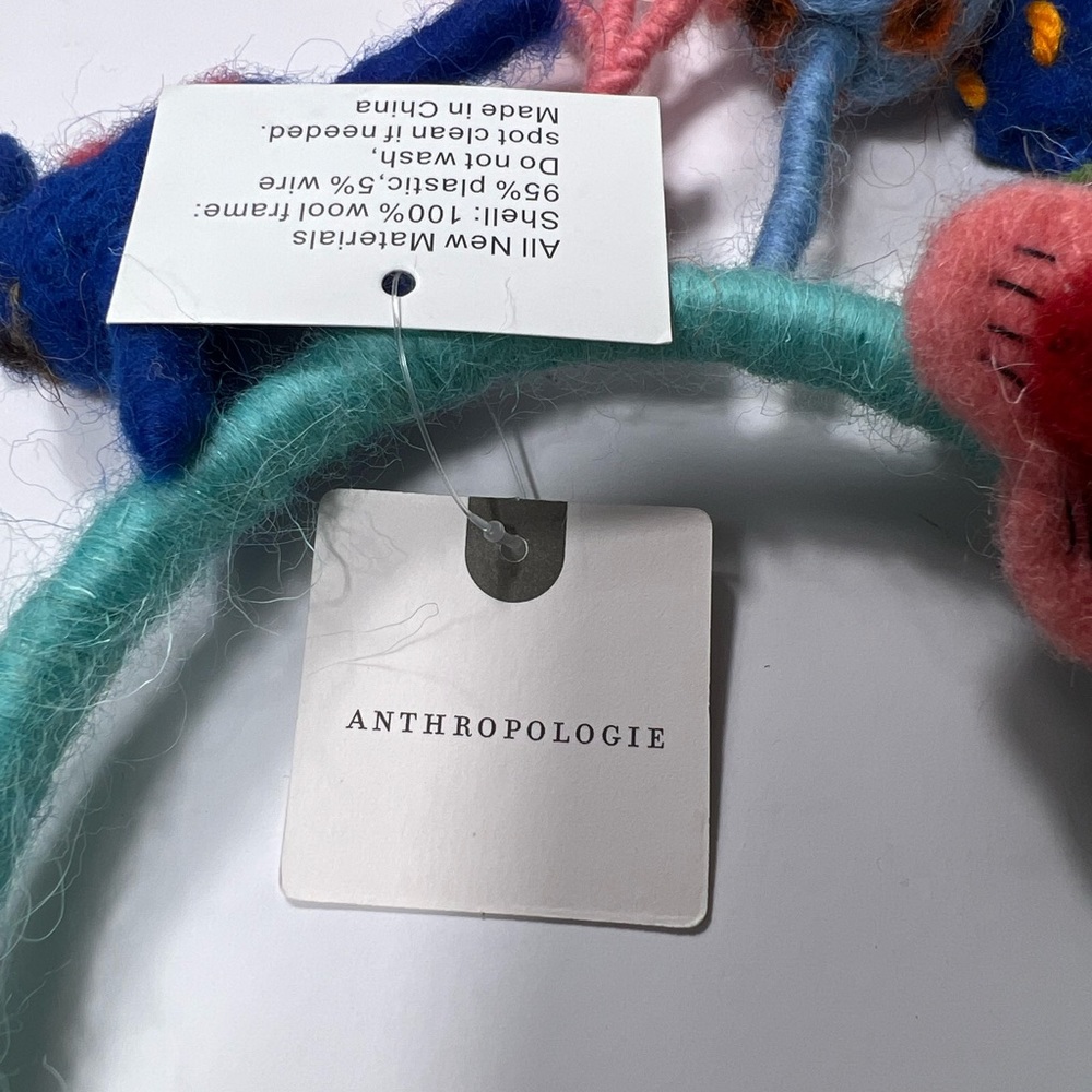 NWT Anthropologie Wool Felted Character Headband - Picture 4 of 6
